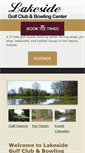 Mobile Screenshot of lakesidegolfandbowling.com